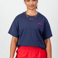 Academy Oversized Tee - Navy