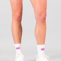 BRC Pro Sock - White & Pink