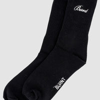 Headline Crew Sock - Black