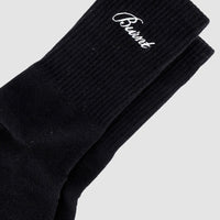 Headline Crew Sock - Black