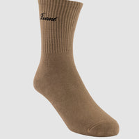 Headline Crew Sock - Brown