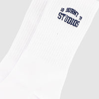 1978 Crew Socks - White & Navy