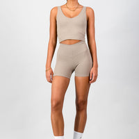 Aria Supportive Tank - Cashew