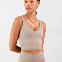Aria Supportive Tank - Cashew
