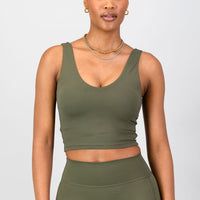 Aria Supportive Tank - Olive