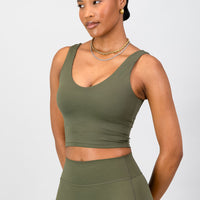 Aria Supportive Tank - Olive