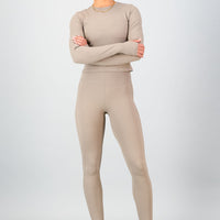 Olivia Fitted Long Sleeve - Cashew