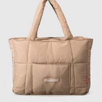 Quilted Tote Bag - Cashew